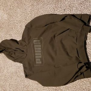 Green puma hoodie